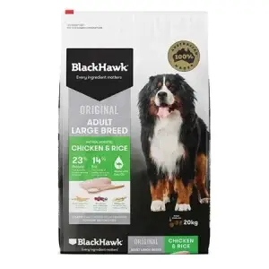 Blackhawk Original Large Breed Adult Dry Dog Food - Chicken & Rice 20kg