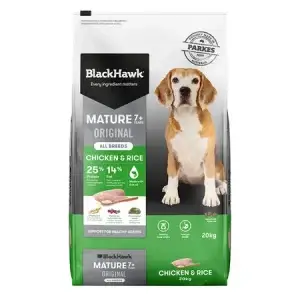 Blackhawk Original Mature 7+ Dry Dog Food - Chicken & Rice 3kg