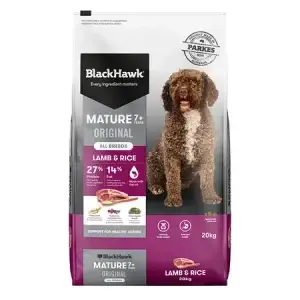 Blackhawk Original Mature 7+ Dry Dog Food - Lamb & Rice 3kg