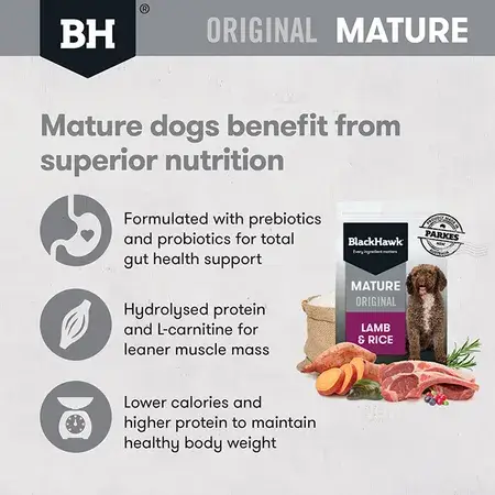 Blackhawk Original Mature 7+ Dry Dog Food - Lamb & Rice 3kg - Image 7