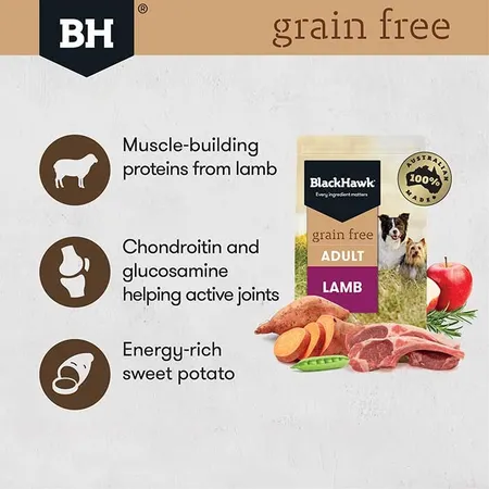Blackhawk Grain Free Adult Dry Dog Food - Lamb - Image 2