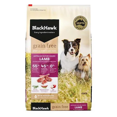 Blackhawk Grain Free Adult Dry Dog Food - Lamb
