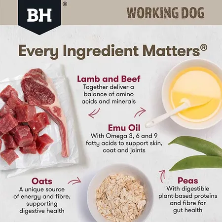 Blackhawk Working Dog Adult Dog Food - Lamb & Beef 20kg - Image 4